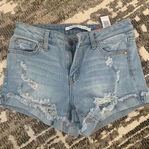 denim shorts